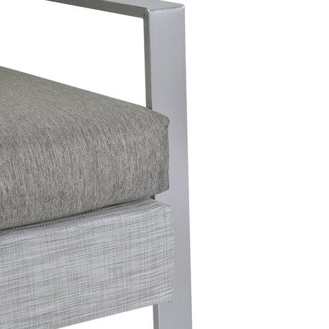 Rootz 4 pcs. Garden furniture - Gray - Aluminium, Polyester, Foam - cm x 72.44 cm x 32.28 cm