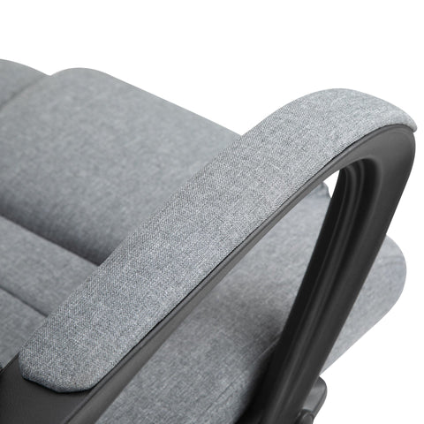 Rootz Office/Computer Chair - Gray - Linen, Foam, Metal - 24.41 cm x 24.41 cm x 46.85 cm