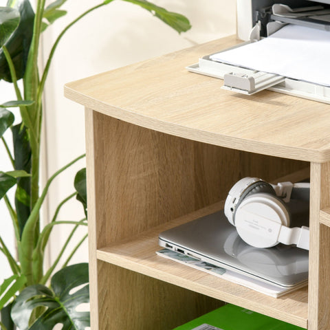 Rootz Bureau - Wit, Bruin - Spaanplaat - 47.24 cm x 60 cm x 62.99 cm