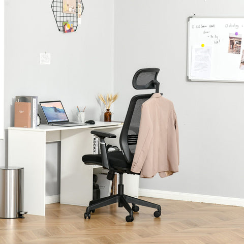 Rootz Office Chair with Headrest - Black - Foam, Nylon, Metal - 25.98 cm x 26.77 cm x 49.61 cm