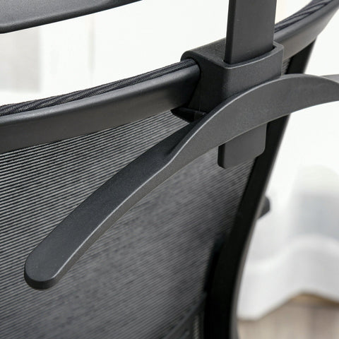 Rootz Office Chair with Headrest - Black - Foam, Nylon, Metal - 25.98 cm x 26.77 cm x 49.61 cm