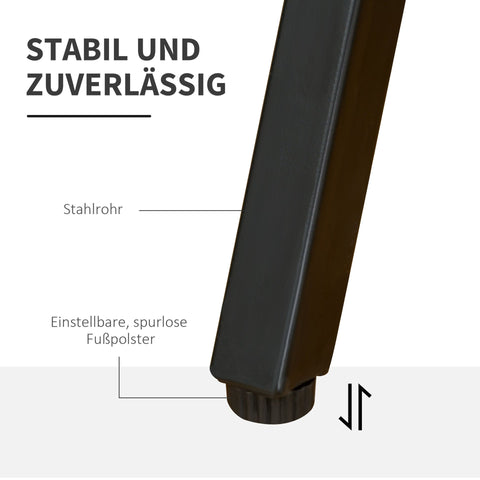 Rootz Schreibtisch mit Regalen – Schwarz, Grau – Stahl, Spanplatte, Glas – cm x 45,27 cm x 35,43 cm