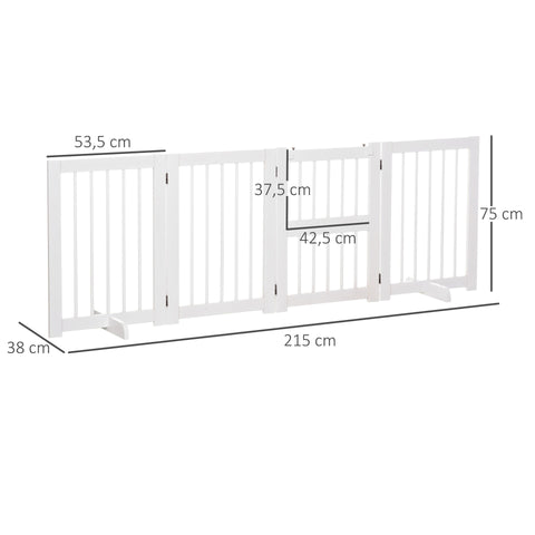 Rootz Haustierschutztür – Wit – Dennenhout – 84,64 cm x 14,96 cm x 29,52 cm
