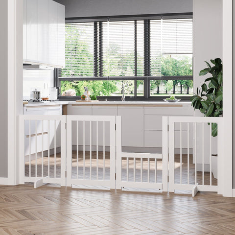 Rootz Haustierschutztür – Wit – Dennenhout – 84,64 cm x 14,96 cm x 29,52 cm