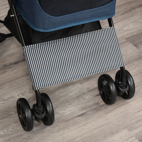 Rootz 2-in-1 Dog Stroller Transport - Blue, Black - Steel, Oxford, Fabric - 29.92 cm x 20.07 cm x 39.76 cm