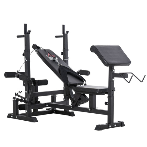 Rootz A.I.'s Multi Training Bench - Black - Steel, Pu - 82.67 cm x 43.3 cm x 40.55 cm
