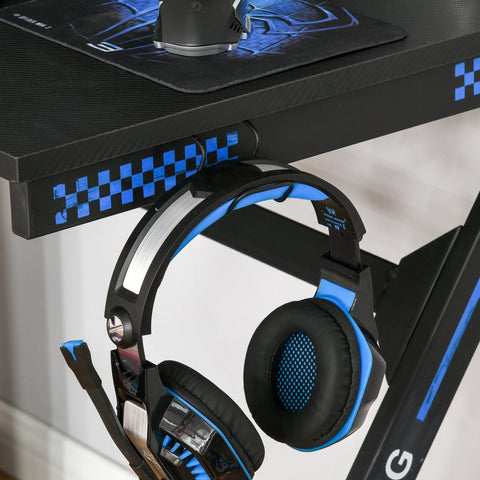 Rootz Computer Table - Black - Engineered Wood, Steel - 39.37cm x 23.62cm x 29.52cm