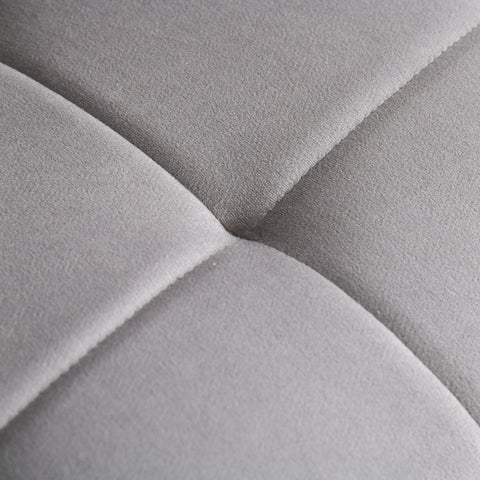 Rootz Salonkruk - Grijs - Polyester, Staal, Schuim - 21,25 cm x 20,47 cm x 37 cm