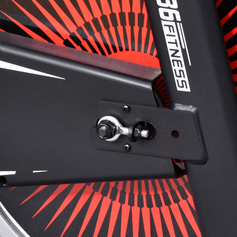 Rootz Bike Trainer Exercise - Red, Black - Metal, Abs - 40.94cm x 20.47cm x 44.88cm