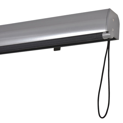 Rootz Roller Blind With Hand Crank - Black - Aluminium, Polyester - 39.37 cm x cm x 55.11 cm