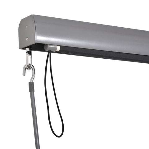 Rootz Roller Blind With Hand Crank - Black - Aluminium, Polyester - 39.37 cm x cm x 55.11 cm