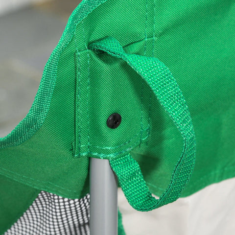 Rootz Camping Chair - Green, Silver - Oxford, Metal, Pe - 25.59 cm x 31.49 cm x 37.79 cm