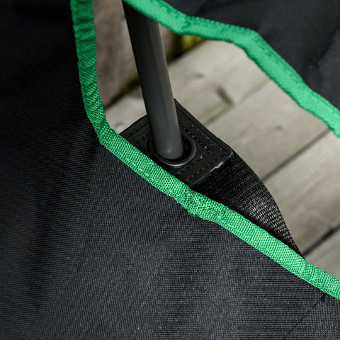 Rootz Camping Chair - Black, Green - Oxford, Metal, Nylon - 29.72 cm x 34.64 cm x 40.94 cm