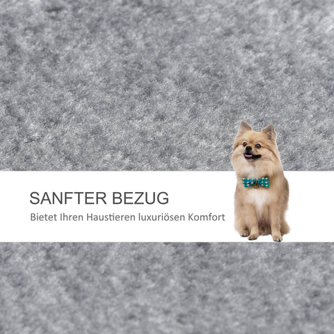 Rootz Pet Stairs - Grijs - Spaanplaat, Pluche - 17.71 cm x 15.74 cm x 18.89 cm