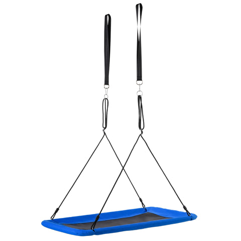 Rootz Children's Swing - Blue, Black - Steel, PP, Polyester - 59.05 cm x 31.49 cm x 70.86 cm