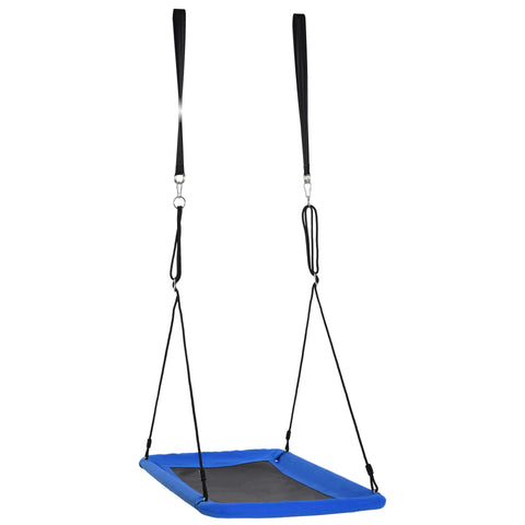 Rootz Children's Swing - Blue, Black - Steel, PP, Polyester - 59.05 cm x 31.49 cm x 70.86 cm