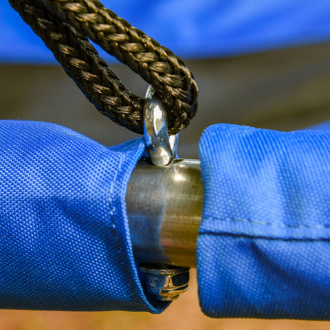 Rootz Children's Swing - Blue, Black - Steel, PP, Polyester - 59.05 cm x 31.49 cm x 70.86 cm