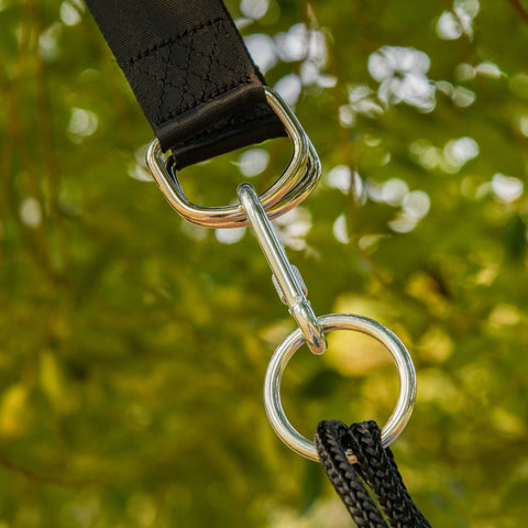 Rootz Children's Swing - Blue, Black - Steel, PP, Polyester - 59.05 cm x 31.49 cm x 70.86 cm