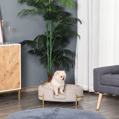 Rootz Tiersofa – Grau – Samt, Schaumstoff, Metall – 25,19 cm x 15,74 cm x 9,44 cm