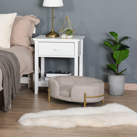 Rootz Tiersofa – Grau – Samt, Schaumstoff, Metall – 25,19 cm x 15,74 cm x 9,44 cm