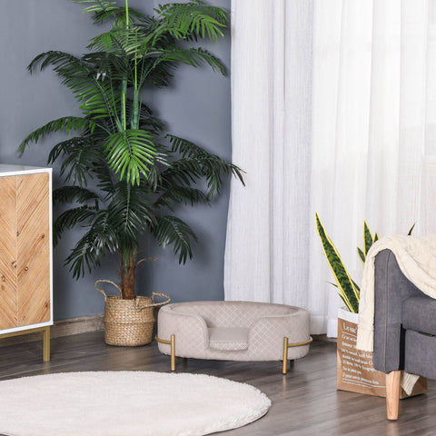 Rootz Tiersofa – Grau – Samt, Schaumstoff, Metall – 25,19 cm x 15,74 cm x 9,44 cm