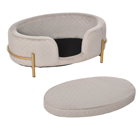 Rootz Tiersofa – Grau – Samt, Schaumstoff, Metall – 25,19 cm x 15,74 cm x 9,44 cm