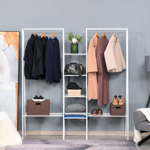 Rootz Garderobenständer – Weiß – Stahl – cm x 69,29 cm x 69,68 cm