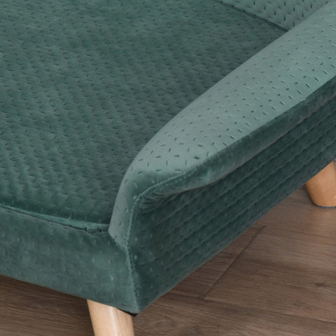 Rootz Haustiersofa – Grün – Samt, Schaumstoff, Birke – 28,74 cm x 22,83 cm x 14,56 cm