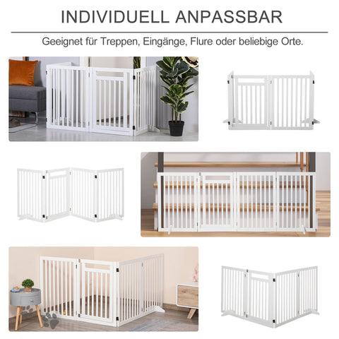 Rootz Animals Foldable Safety Guard Support - White - Engineered Wood - 94.48cm x 0.7cm x 31.88cm