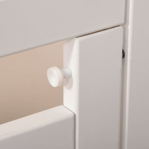 Rootz Animals Foldable Safety Guard Support - White - Engineered Wood - 94.48cm x 0.7cm x 31.88cm