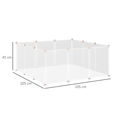 Rootz DIY Dierenbox - Wit - Metaal, Pp, Hars - 41,33 cm x 41,33 cm x 17,71 cm