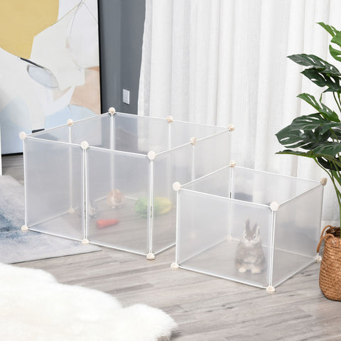 Rootz DIY Dierenbox - Wit - Metaal, Pp, Hars - 41,33 cm x 41,33 cm x 17,71 cm