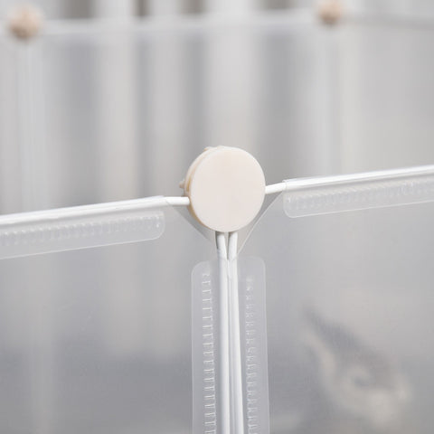 Rootz DIY Dierenbox - Wit - Metaal, Pp, Hars - 41,33 cm x 41,33 cm x 17,71 cm