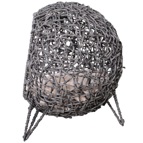 Rootz Kattenhuis met Kussens - Grijs - Pvc, Metaaldraad, Pp Katoen - cm x cm x 22,83 cm