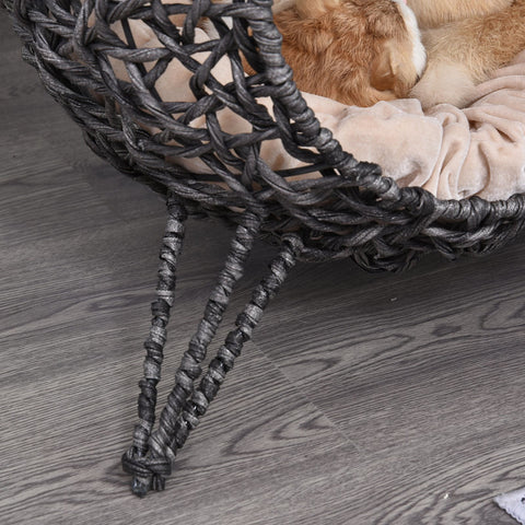 Rootz Kattenhuis met Kussens - Grijs - Pvc, Metaaldraad, Pp Katoen - cm x cm x 22,83 cm