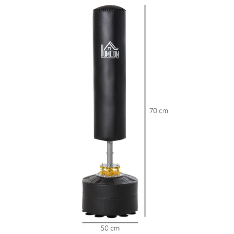 Rootz Punching Bag Base Freestanding - Black - Steel, Pu, Hdpe - cm x cm x 66,92 cm