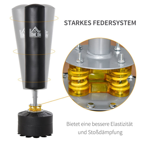 Rootz Punching Bag Base Freestanding - Black - Steel, Pu, Hdpe - cm x cm x 66,92 cm