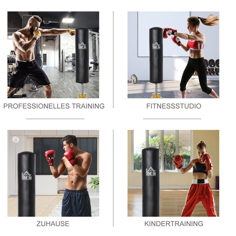 Rootz Punching Bag Base Freestanding - Black - Steel, Pu, Hdpe - cm x cm x 66,92 cm