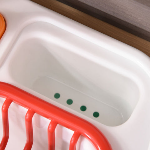 Rootz Kinderkeuken - Naturel, Grijs, Wit - Pp, Spar - 29,53 cm x 15,75 cm x 39,37 cm