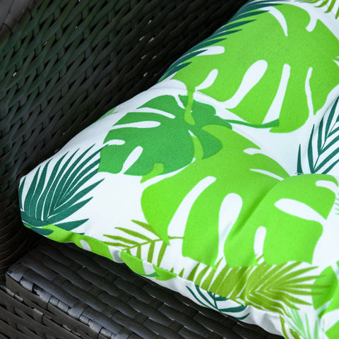 Rootz Set Of 2 Seat Cushions - Green - Polyester, Pp - 19.68 cm x 17.71 cm x 3.14 cm