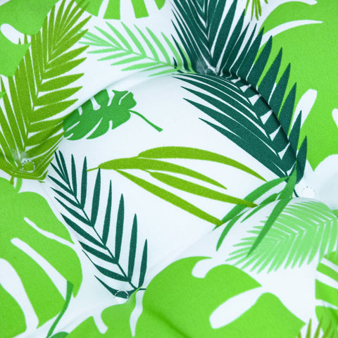 Rootz Set Of 2 Seat Cushions - Green - Polyester, Pp - 19.68 cm x 17.71 cm x 3.14 cm