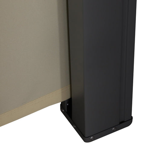 Rootz Protection Side Roller Blind - Beige - Polyester, Metal - 118.11 cm x cm x 70.86 cm