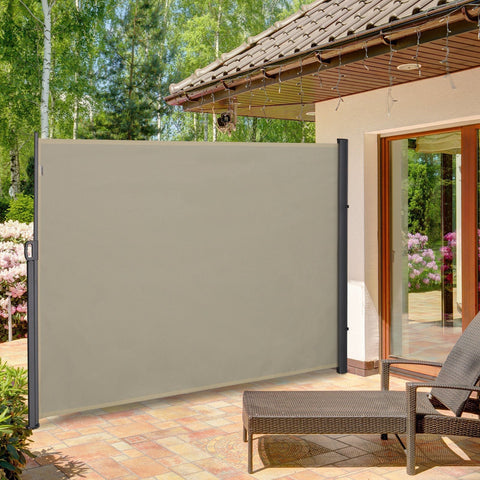 Rootz Protection Zijrolgordijn - Beige - Polyester, Metaal - 118,11 cm x cm x 70,86 cm