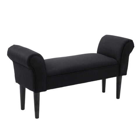 Rootz BedBench - Black - Engineered Wood, Foam - 40.15 cm x 12.2 cm x 20.07 cm