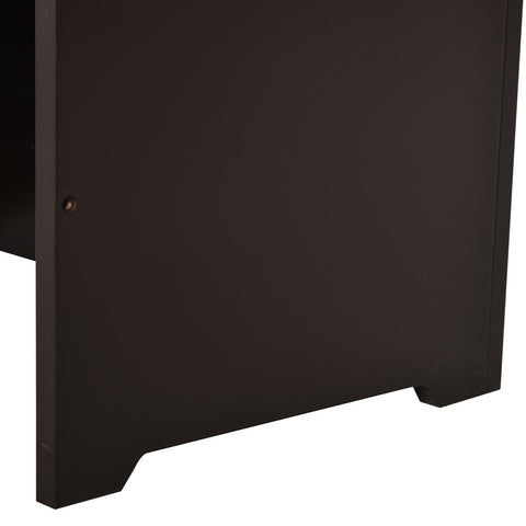 Rootz Dog Feeding Station - Brown - Engineered Wood, Stainless, Steel - 21.25cm x 12.4cm x 18.5cm