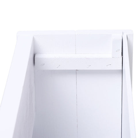 Rootz Hundetreppe – Wit – Dennenhout, Nadelfilz – 15,94 cm x 17,51 cm x 14,96 cm