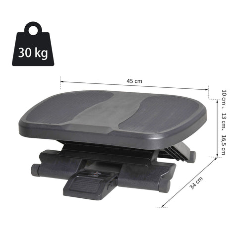 Rootz Footrest Footrest - Black - Hips - 17.71 cm x 13.38 cm x 6.49 cm