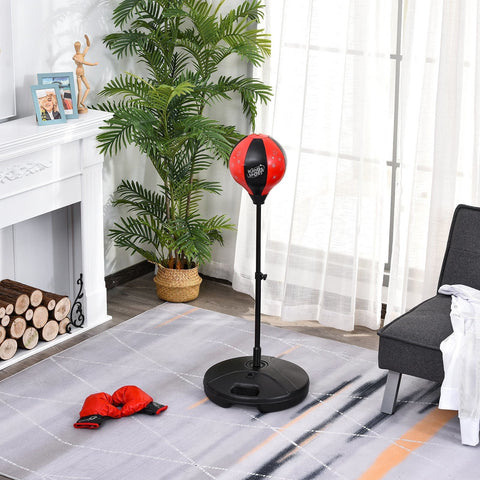 Rootz Boksbal Set - Zwart, Rood - Pp, Staal, Pvc - 14.96 cm x 14.96 cm x 47.24 cm