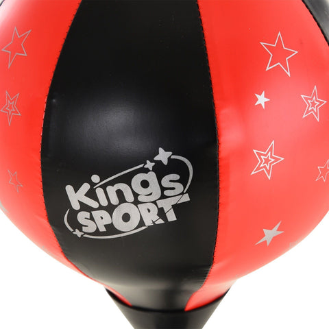 Rootz Boksbal Set - Zwart, Rood - Pp, Staal, Pvc - 14.96 cm x 14.96 cm x 47.24 cm