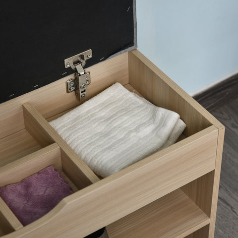 Rootz Schoenenbank - Naturel, Grijs - Spaanplaat, Mdf, Schuim - 31,49 cm x 11,81 cm x 18,89 cm